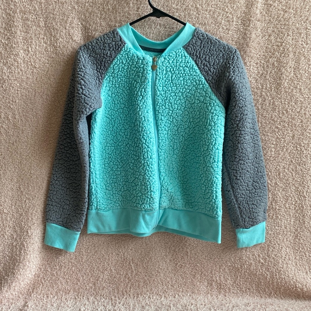 Grey and blue sweater
